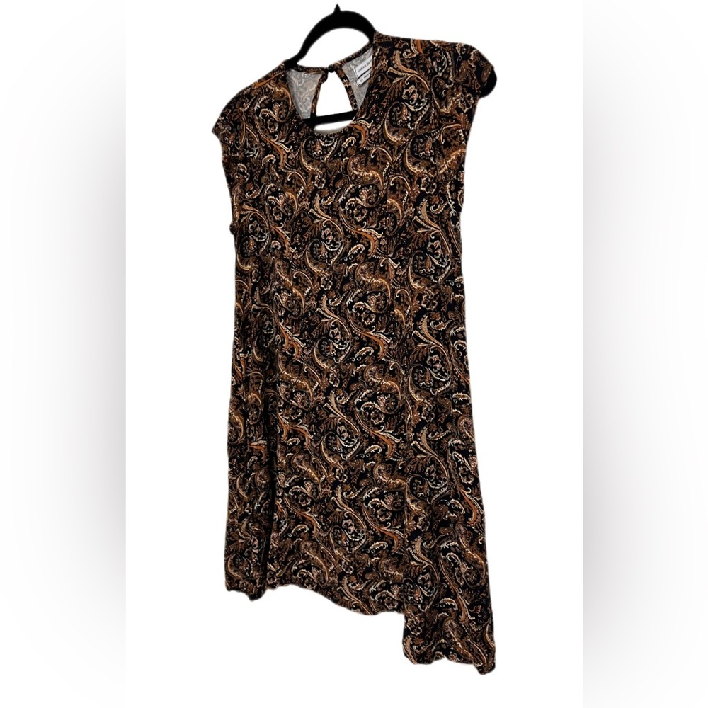 URBAN OUTFITTERS Brown Paisley Mini Dress Size SP Color: Brown and Tan - Picture 3 of 10